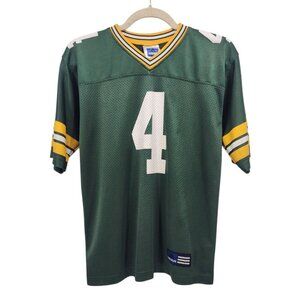 Vintage Green Bay Packers Youth 10/12 Jersey Brett Favre ADIDAS Mesh #4 NFL